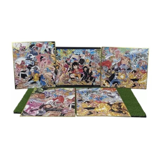 Bandai Ichiban Kuji One Piece WT100 Great Pirate Illustration Shikishi Full Set - Picture 1 of 6